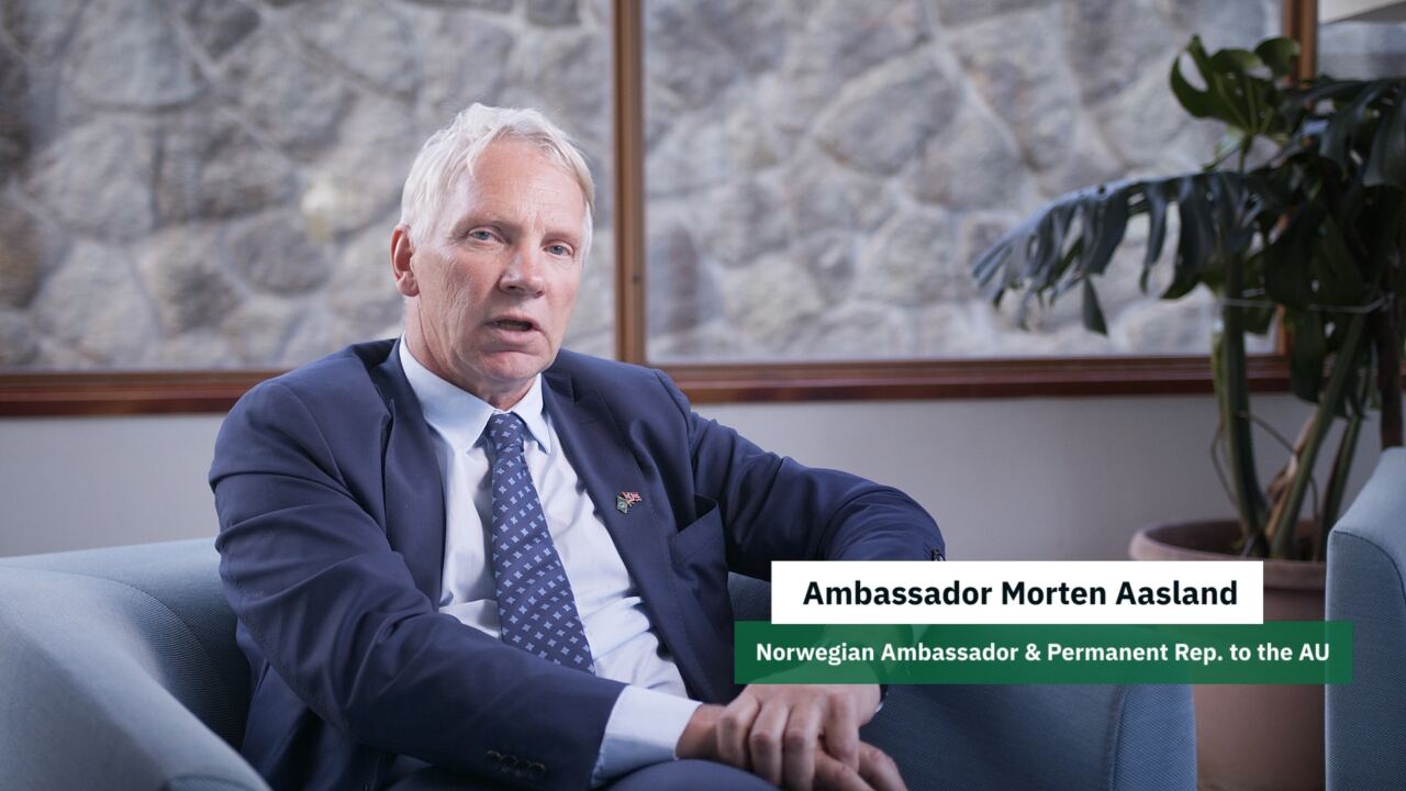 Ambassador Morten Aasland, Norway's Ambassador and Permanent Representative to the AU, interviewed