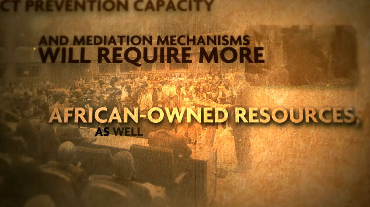 Film still: mediation mechanisms will require more African-owned resources