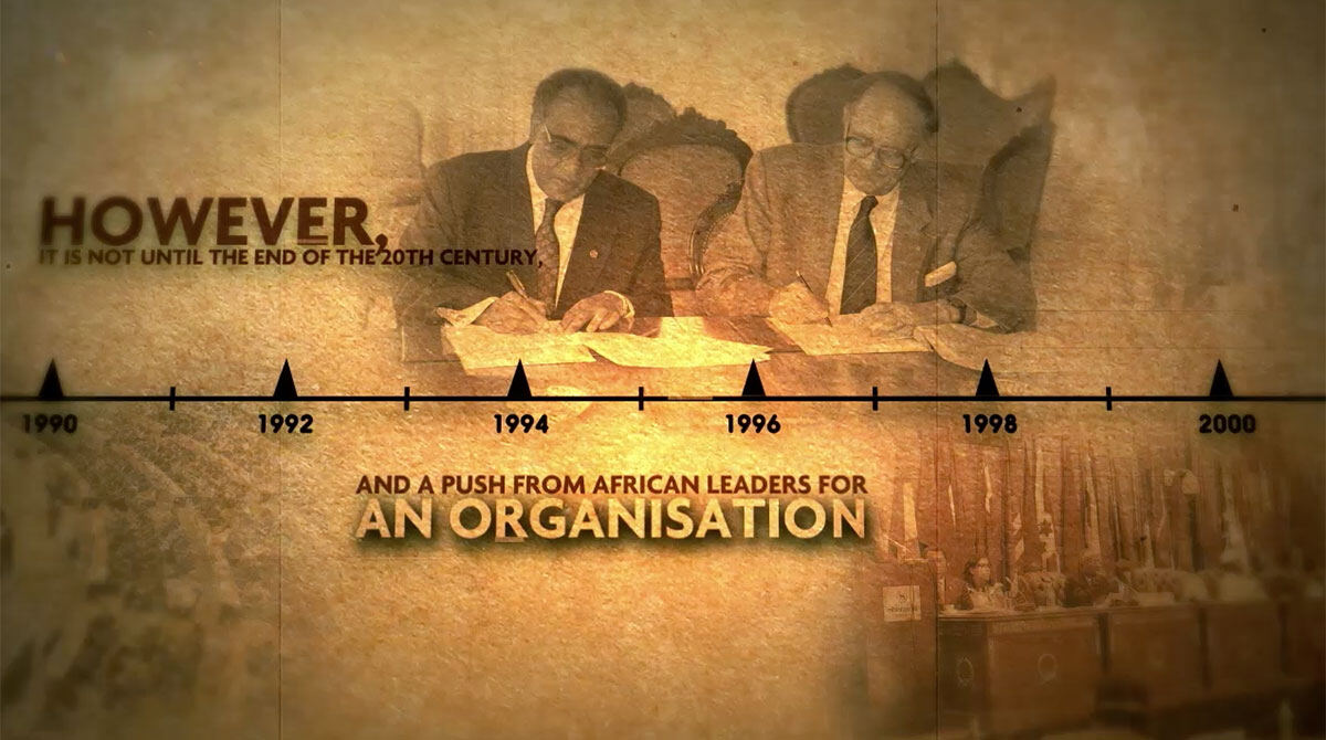 Film still: a timeline of the 1990s and the push for a new organisation