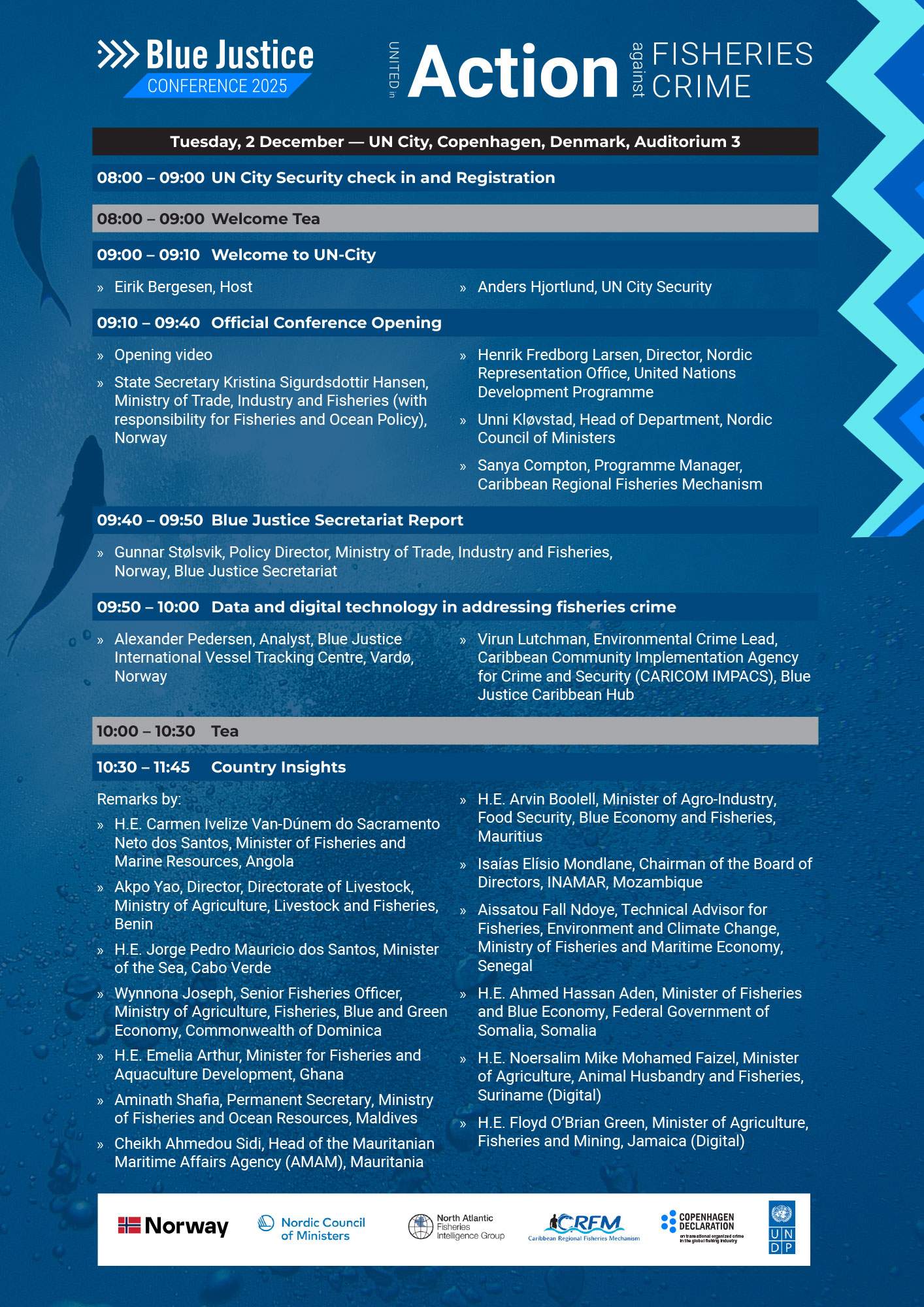 The Blue Justice Conference 2025 agenda