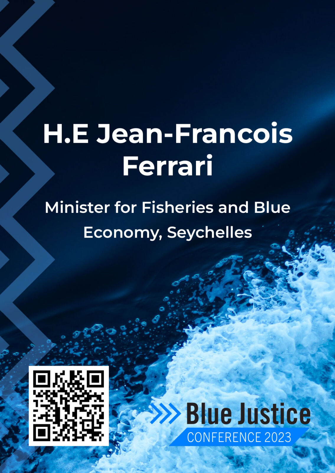 A speaker slide for the Seychelles Minister for Fisheries and Blue Economy