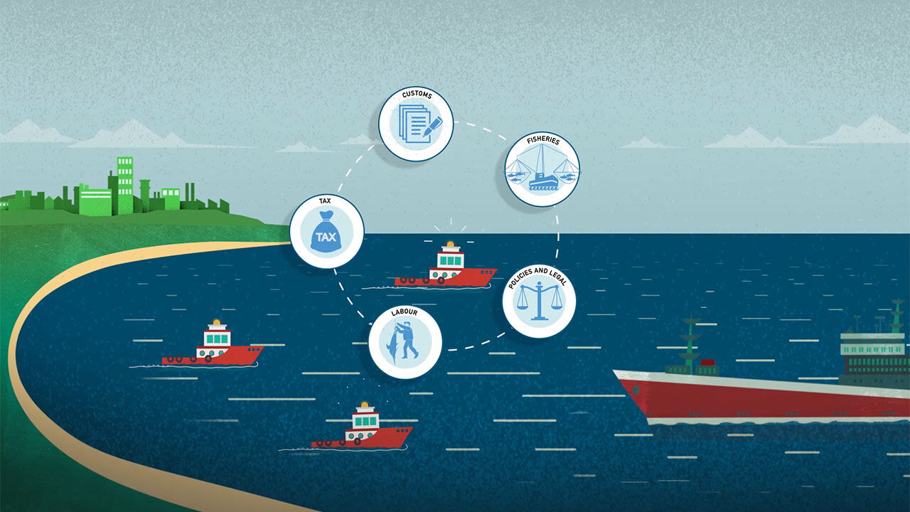 Animation still: crimes linked to vessels in an island’s waters