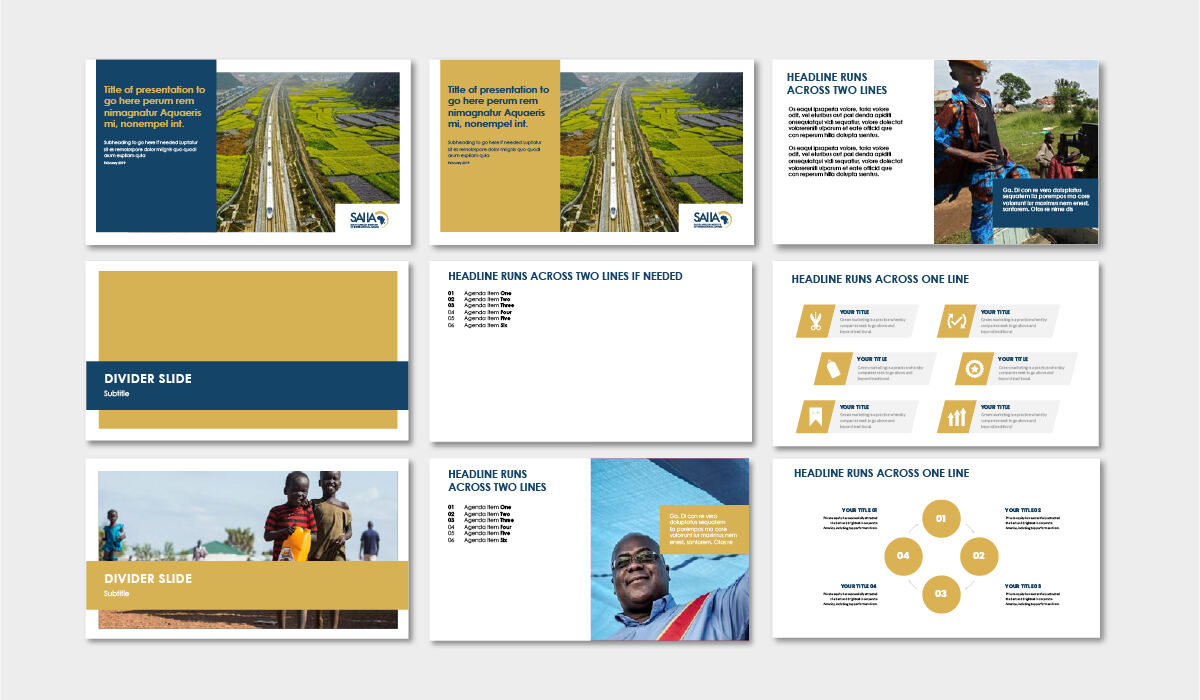 SAIIA presentation slide templates