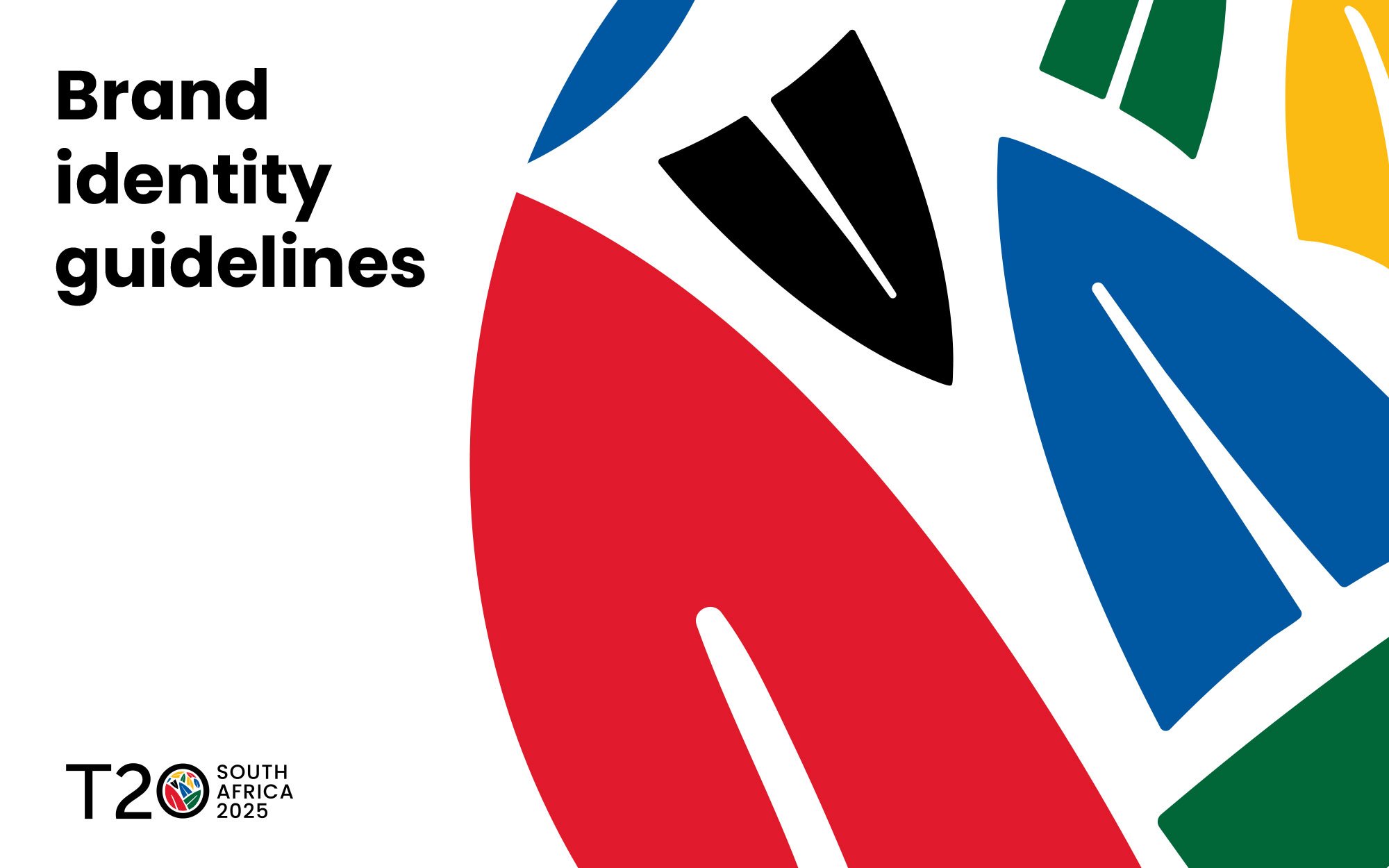 The cover of the T20 South Africa brand identity guidelines