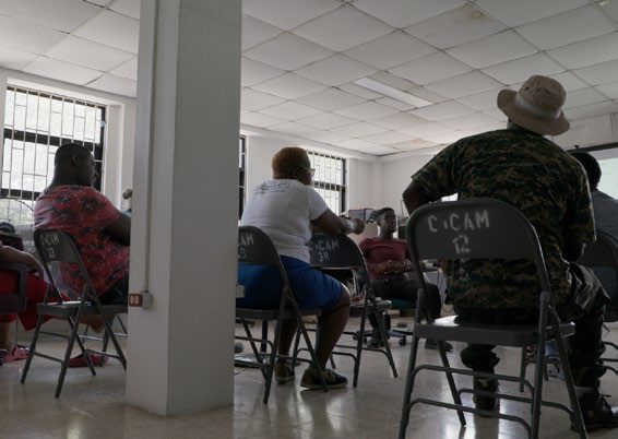 Participants at a training session